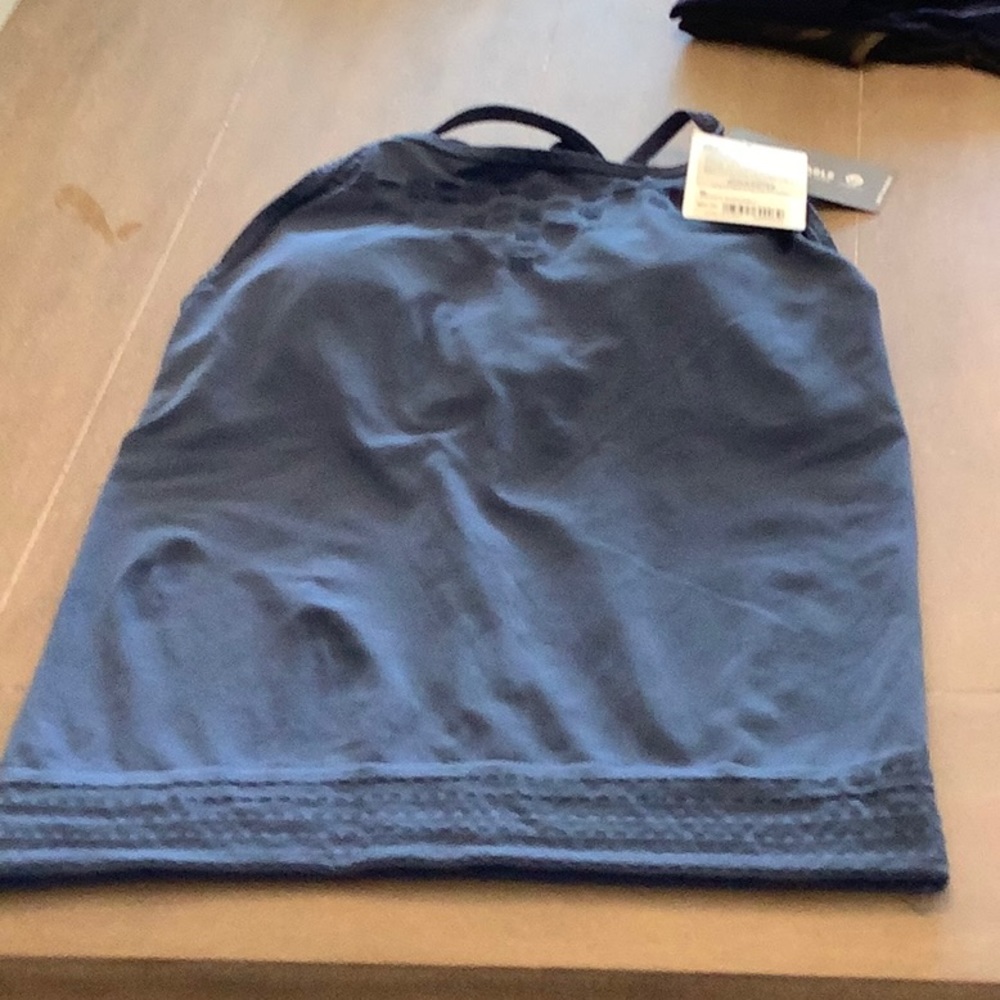 Athleta racer back tank slate blue